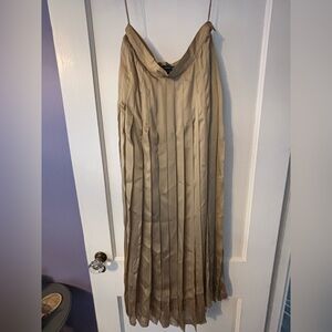Ralph Lauren Silk Pleated Skirt